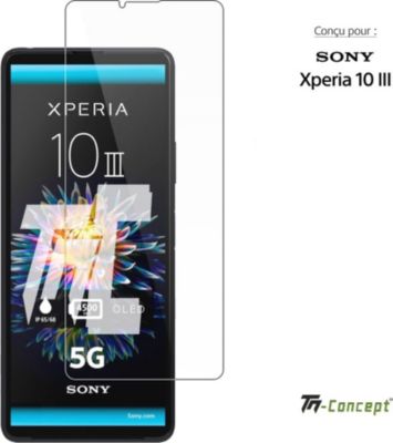 Protège écran TM CONCEPT Verre trempé pour Sony Xperia 10 III Protège écran TM CONCEPT Verre trempé pour Sony Xperia 10 III