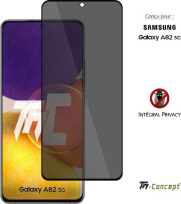 Protège écran TM CONCEPT Verre trempé Privacy pour Samsung A82 Protège écran TM CONCEPT Verre trempé Privacy pour Samsung A82