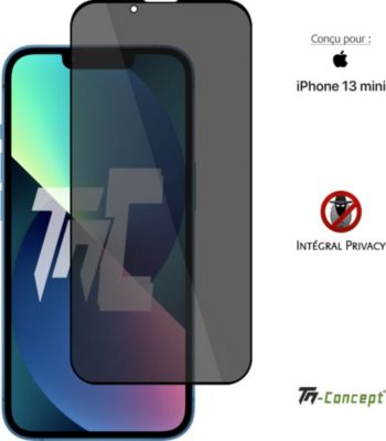 Protège écran TM CONCEPT Verre trempé teinté Apple iPhone 13 Mini Protège écran TM CONCEPT Verre trempé teinté Apple iPhone 13 Mini