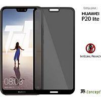 Protège écran TM CONCEPT Verre trempé teinté Huawei P20 Lite Noir
