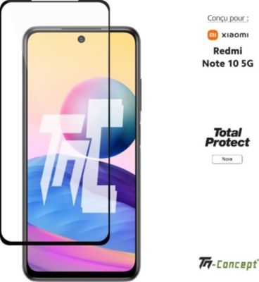 Protège écran TM CONCEPT Verre trempé intégral - Redmi Note 10 5G Protège écran TM CONCEPT Verre trempé intégral - Redmi Note 10 5G