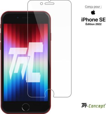 Protège écran TM CONCEPT Verre trempé pour Apple iPhone SE (2022) Protège écran TM CONCEPT Verre trempé pour Apple iPhone SE (2022)