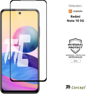 Protège écran TM CONCEPT Verre trempé intégral - Redmi Note 10 5G Protège écran TM CONCEPT Verre trempé intégral - Redmi Note 10 5G