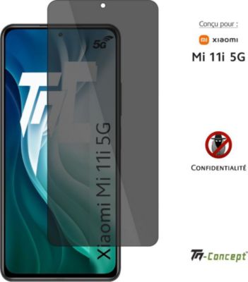 Protège écran TM CONCEPT Verre trempé teinté - Xiaomi Mi 11i 5G