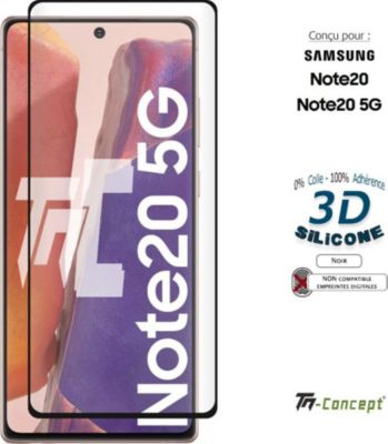 Protège écran TM CONCEPT Verre trempé 3D - Samsung Galaxy Note 20