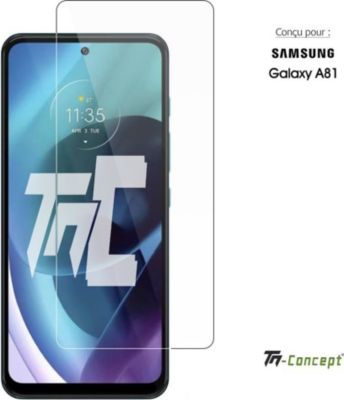 Protège écran TM CONCEPT Verre trempé pour Samsung Galaxy A81