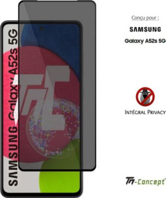 Protège écran TM CONCEPT Verre trempé teinté pour Samsung A52 5G