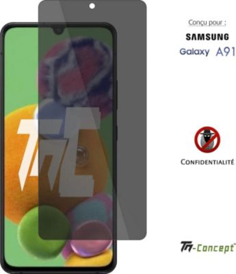 Protège écran TM CONCEPT Verre trempé teinté pour Samsung A91 Protège écran TM CONCEPT Verre trempé teinté pour Samsung A91