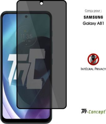 Protège écran TM CONCEPT Verre trempé Privacy pour Samsung A81 Protège écran TM CONCEPT Verre trempé Privacy pour Samsung A81