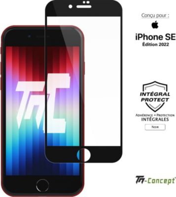 Protège écran TM CONCEPT Verre trempé intégral - iPhone SE (2022)