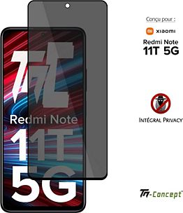 Verre trempé teinté pour Xiaomi Redmi Note 12 Pro 5G - TM Concept®