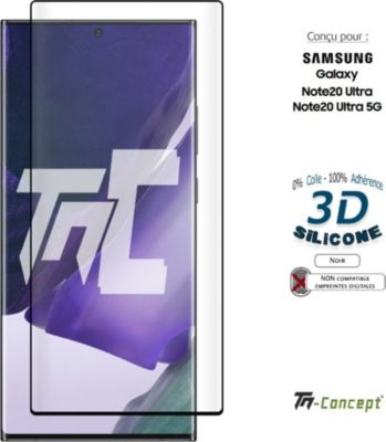 Protège écran TM CONCEPT Verre trempé 3D - Samsung Note 20 Ultra Protège écran TM CONCEPT Verre trempé 3D - Samsung Note 20 Ultra