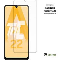 Protège écran TM CONCEPT Verre trempé pour Samsung Galaxy A22 4G