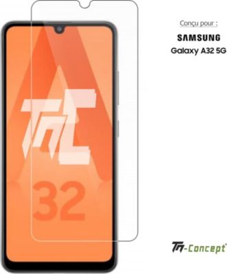 Protège écran TM CONCEPT Verre trempé pour Samsung Galaxy A32 5G Protège écran TM CONCEPT Verre trempé pour Samsung Galaxy A32 5G