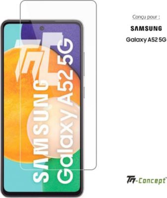 Protège écran TM CONCEPT Verre trempé pour Samsung Galaxy A52 5G Protège écran TM CONCEPT Verre trempé pour Samsung Galaxy A52 5G