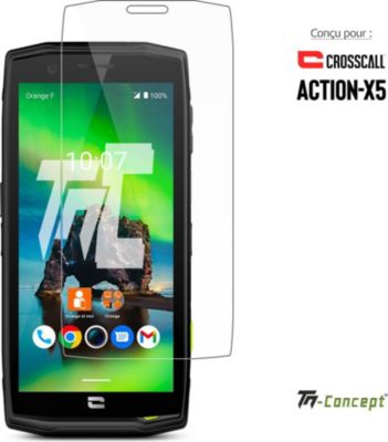 Protège écran TM CONCEPT Verre trempé pour Crosscall Action X5