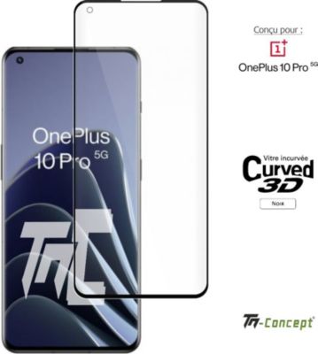 Protège écran TM CONCEPT Verre trempé 3D pour OnePlus 10 Pro Noir Protège écran TM CONCEPT Verre trempé 3D pour OnePlus 10 Pro Noir