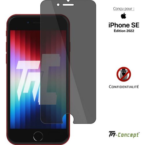 Protège écran TM CONCEPT Verre trempé teinté pour Apple iPhone 13