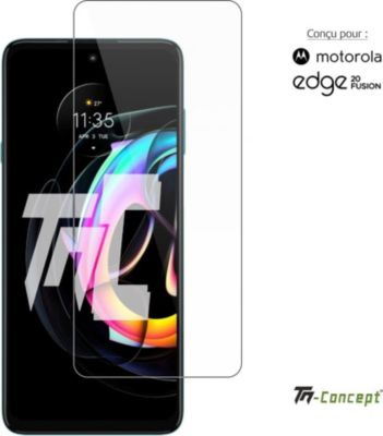 Protège écran TM CONCEPT Verre trempé - Motorola Edge 20 Fusion