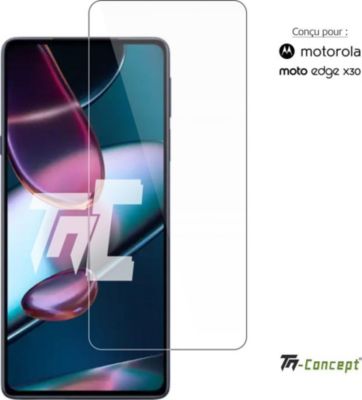 Protège écran TM CONCEPT Verre trempé pour Motorola Edge X30