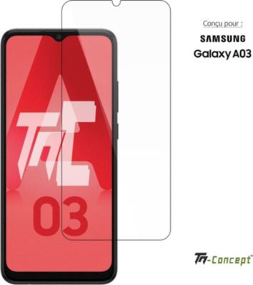 Protège écran TM CONCEPT Verre trempé pour Samsung Galaxy A03