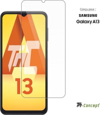Protège écran TM CONCEPT Verre trempé pour Samsung Galaxy A13