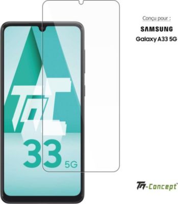 Protège écran TM CONCEPT Verre trempé pour Samsung Galaxy A33 5G