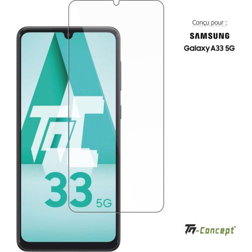 Protecteur d'Écran Samsung Galaxy A33 5G en Verre Trempé - Transparent