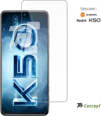 Protège écran TM CONCEPT Verre trempé pour Xiaomi Redmi K50 Protège écran TM CONCEPT Verre trempé pour Xiaomi Redmi K50