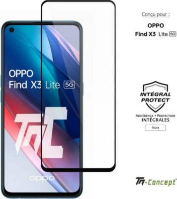 Protège écran TM CONCEPT Verre trempé intégral Oppo Find X3 Lite Protège écran TM CONCEPT Verre trempé intégral Oppo Find X3 Lite