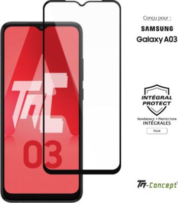 Protège écran TM CONCEPT Verre trempé intégral Samsung Galaxy A03 Protège écran TM CONCEPT Verre trempé intégral Samsung Galaxy A03