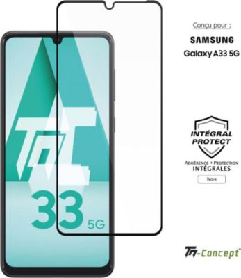 Protège écran TM CONCEPT Verre trempé intégral Samsung Galaxy A33