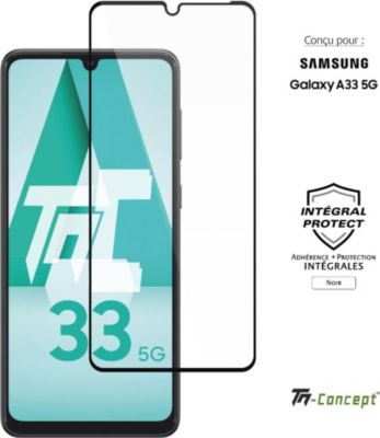 Protège écran TM CONCEPT Verre trempé intégral Samsung Galaxy A33 Protège écran TM CONCEPT Verre trempé intégral Samsung Galaxy A33