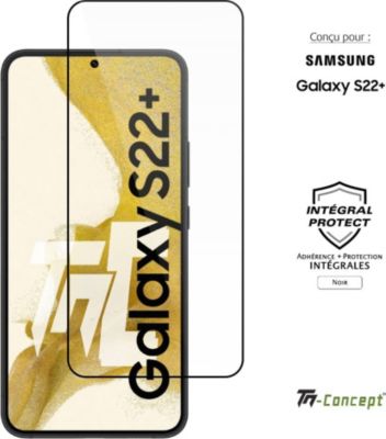 Protège écran TM CONCEPT Verre trempé intégral pour Samsung S22+ Protège écran TM CONCEPT Verre trempé intégral pour Samsung S22+
