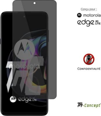 Protège écran TM CONCEPT Verre trempé teinté Motorola Edge20 Lite