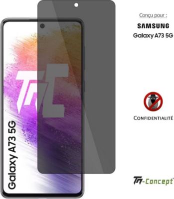 Protège écran TM CONCEPT Verre trempé teinté pour Samsung A73 5G Protège écran TM CONCEPT Verre trempé teinté pour Samsung A73 5G