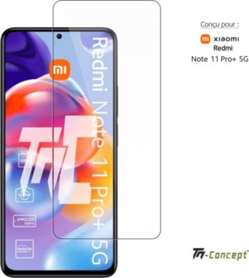 Protège écran TM CONCEPT Verre trempé - Xiaomi Redmi Note 11 Pro+ Protège écran TM CONCEPT Verre trempé - Xiaomi Redmi Note 11 Pro+