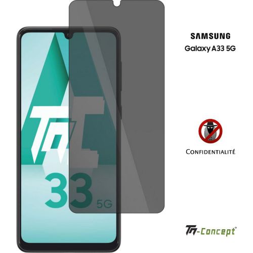 Protège écran TM CONCEPT Verre trempé teinté - Samsung Galaxy A33