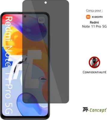 Protège écran TM CONCEPT Verre trempé teinté - Redmi Note 11 Pro Protège écran TM CONCEPT Verre trempé teinté - Redmi Note 11 Pro