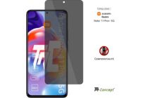 Protège écran TM CONCEPT Verre trempé teinté - Redmi Note 11 Pro+