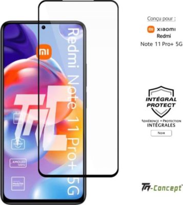 Protège écran TM CONCEPT Verre trempé intégral Redmi Note 11 Pro+ Protège écran TM CONCEPT Verre trempé intégral Redmi Note 11 Pro+