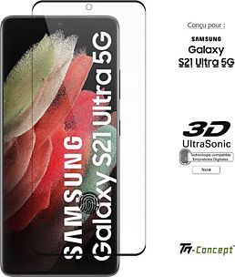 Verre trempé pour Samsung Galaxy S21, S21+ et S21 Ultra | Protection  d'écran 3D intégrale