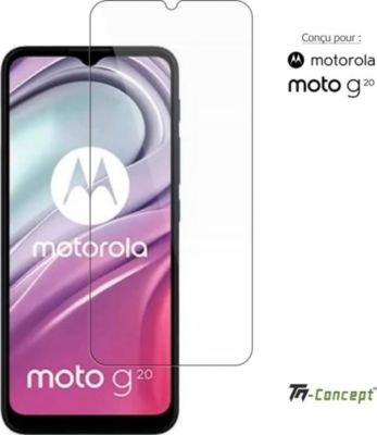 Protège écran TM CONCEPT Verre trempé pour Motorola Moto G20