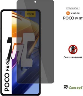 Protège écran TM CONCEPT Verre trempé teinté pour Poco F4 GT