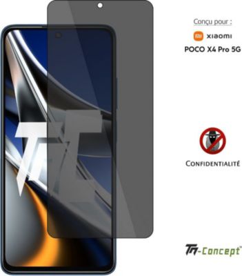Protège écran TM CONCEPT Verre trempé teinté - Xiaomi POCO X4 Pro