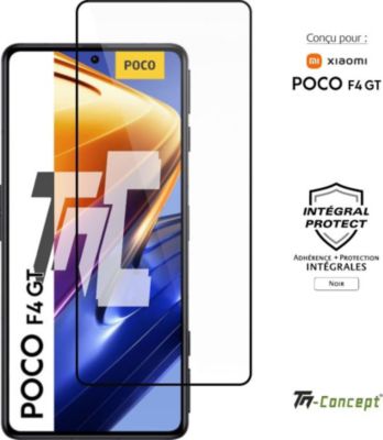 Protège écran TM CONCEPT Verre trempé - Xiaomi Poco F4 GT - Noir