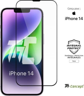 Protège écran TM CONCEPT Verre trempé intégral pour iPhone 14 Protège écran TM CONCEPT Verre trempé intégral pour iPhone 14