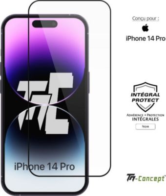Protège écran TM CONCEPT Verre trempé intégral pour iPhone 14 Pro