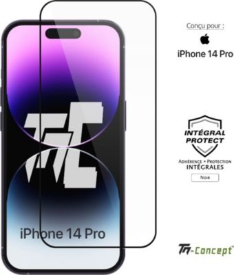 Protège écran TM CONCEPT Verre trempé intégral pour iPhone 14 Pro Protège écran TM CONCEPT Verre trempé intégral pour iPhone 14 Pro