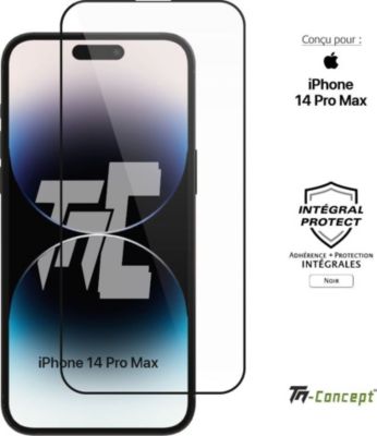 Protège écran TM CONCEPT Verre trempé pour iPhone 14 Pro Max Full